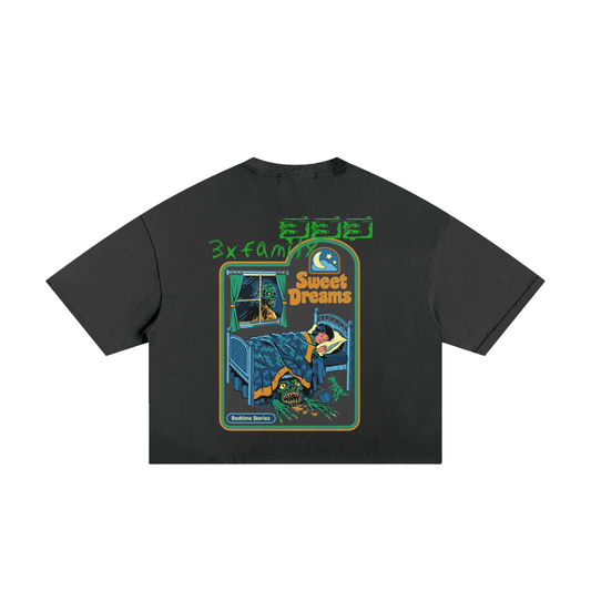 Classic Frayed Boxy Tee ODMPOD