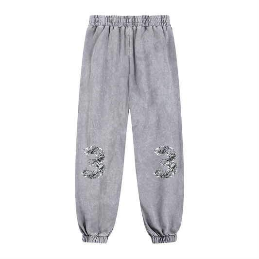Snow Wash Heavyweight Jogged Sweatpants ODMPOD