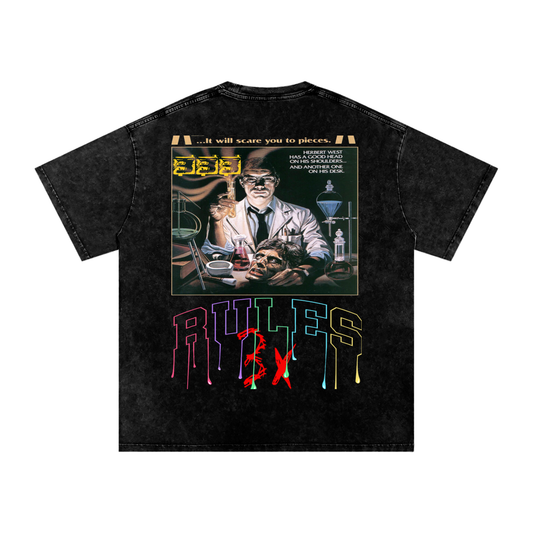 Snow Washed Oversized Cotton T-Shirt ODMPOD