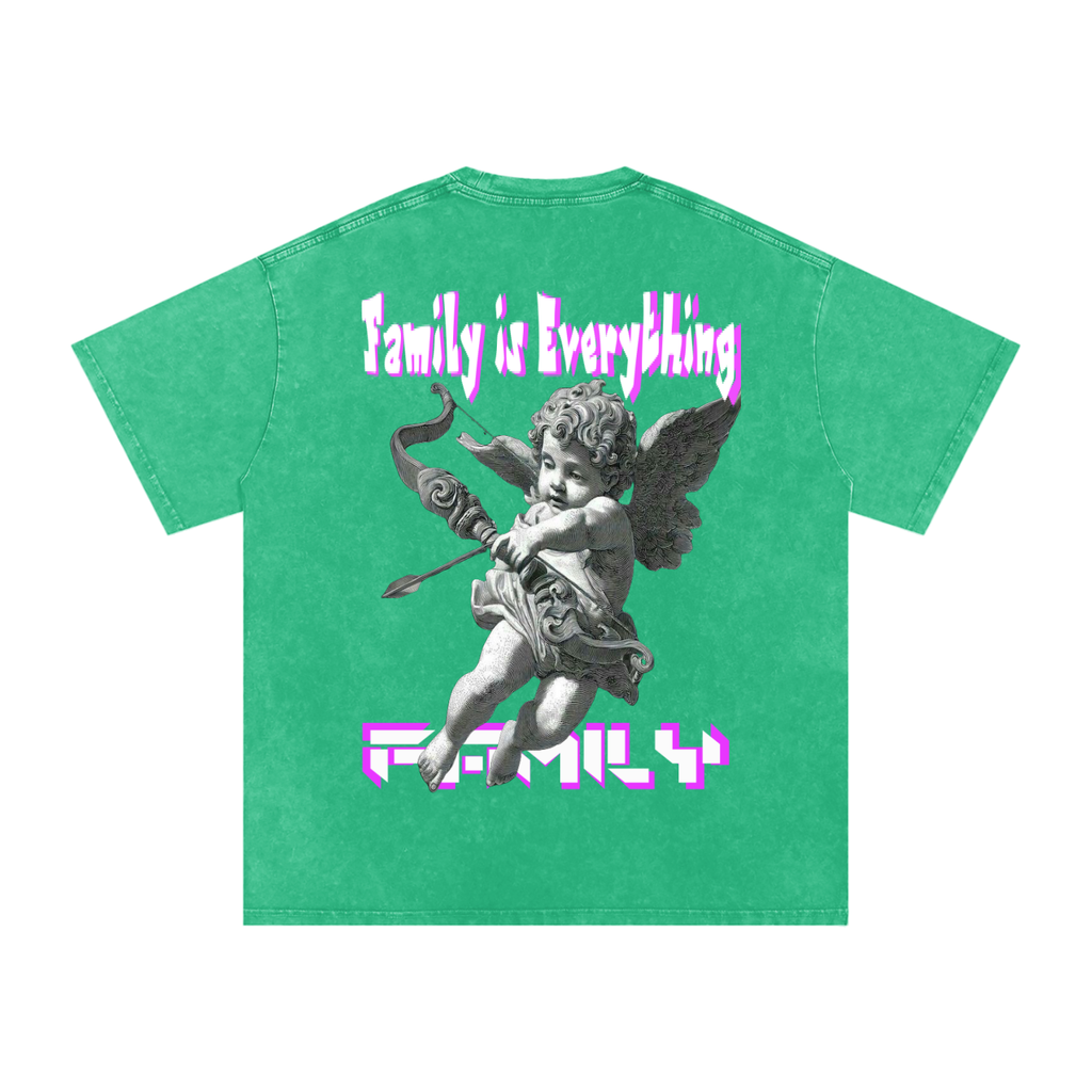 Snow Washed Oversized Cotton T-Shirt ODMPOD