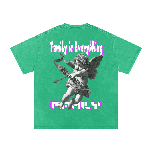 Snow Washed Oversized Cotton T-Shirt ODMPOD