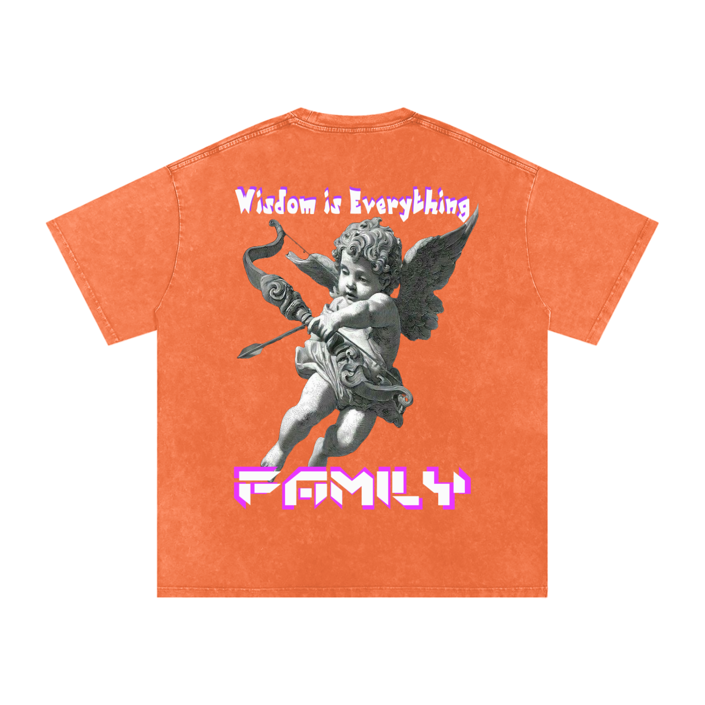 Snow Washed Oversized Cotton T-Shirt ODMPOD