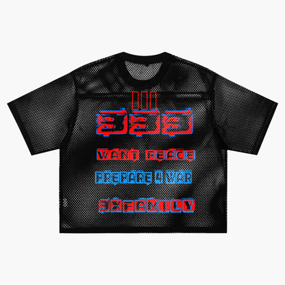 See-through Boxy Net T-Shirt ODMPOD