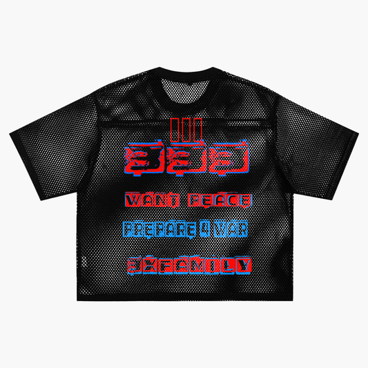 See-through Boxy Net T-Shirt ODMPOD