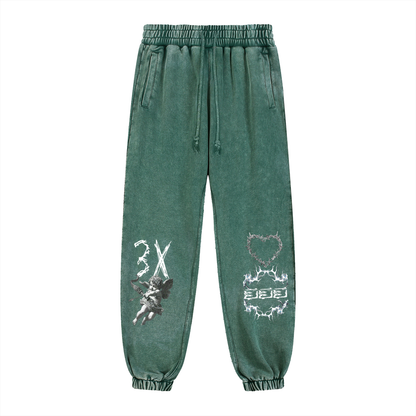 Snow Wash Heavyweight Jogged Sweatpants ODMPOD