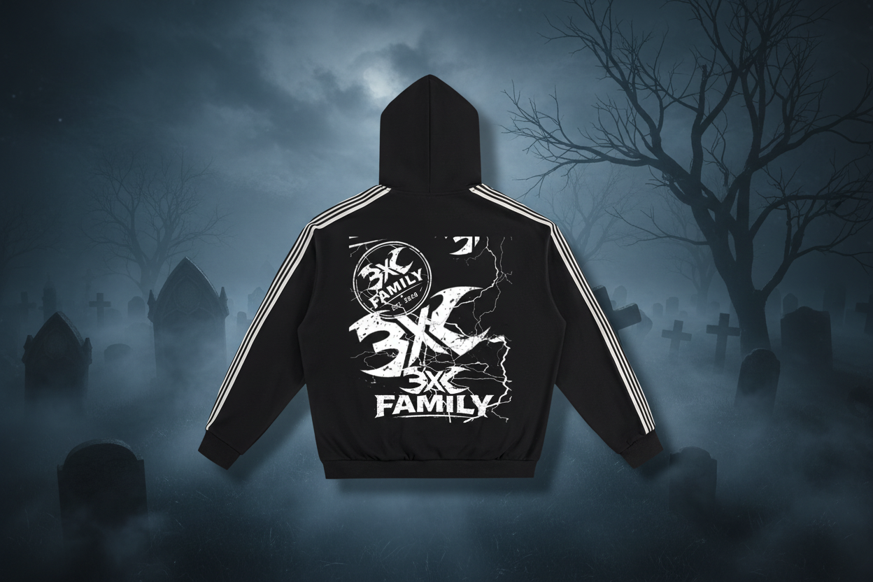 Side Stripe Drop-Shoulder Hoodie ODMPOD