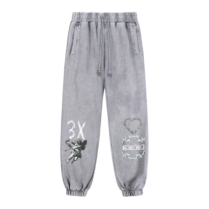 Snow Wash Heavyweight Jogged Sweatpants ODMPOD