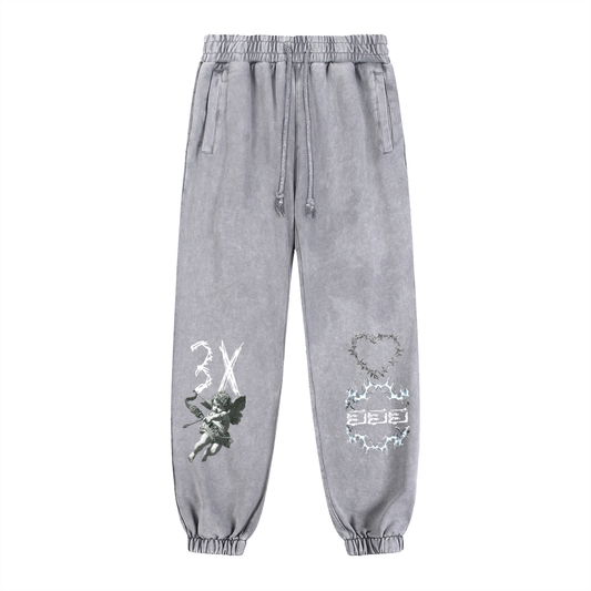 Snow Wash Heavyweight Jogged Sweatpants ODMPOD