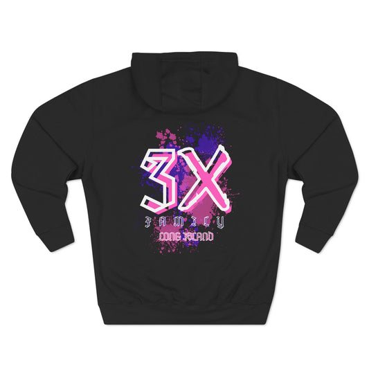 Cotton Candy 3XFamily Long Island Hoodie