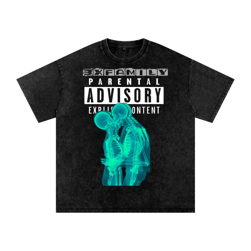 Snow Washed Oversized Cotton T-Shirt ODMPOD