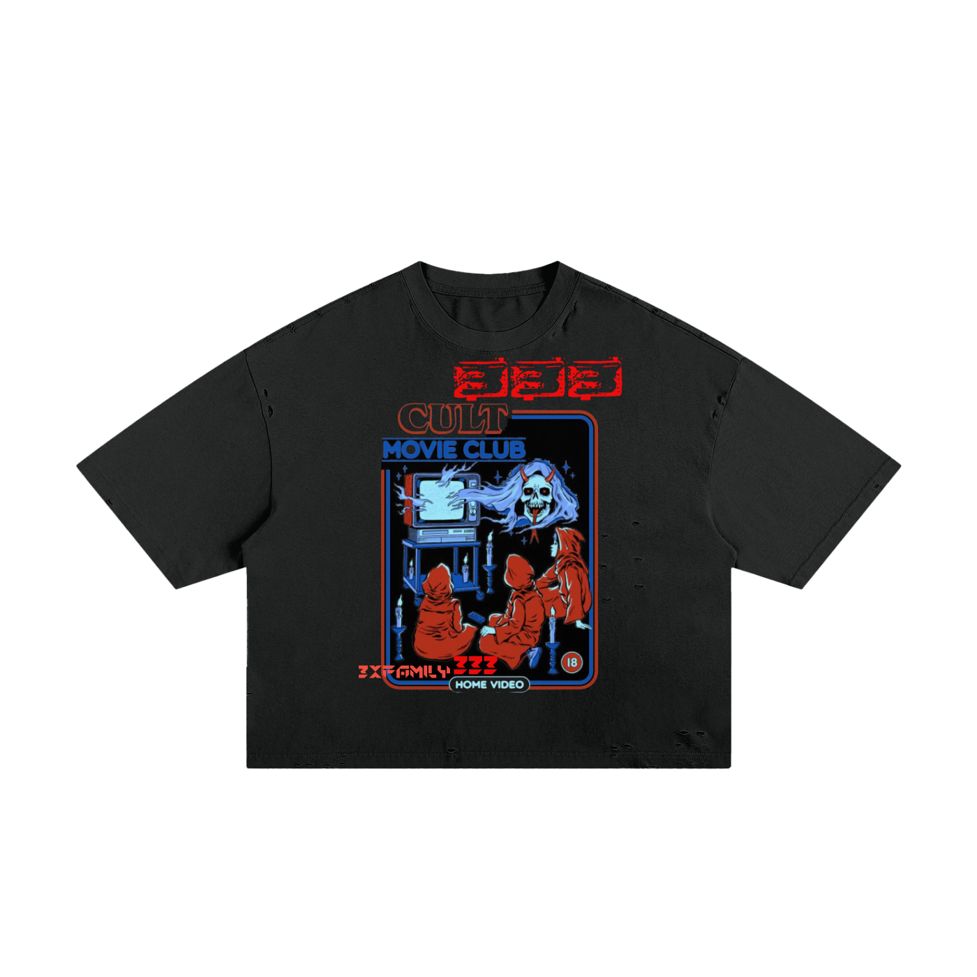 Classic Frayed Boxy Tee ODMPOD