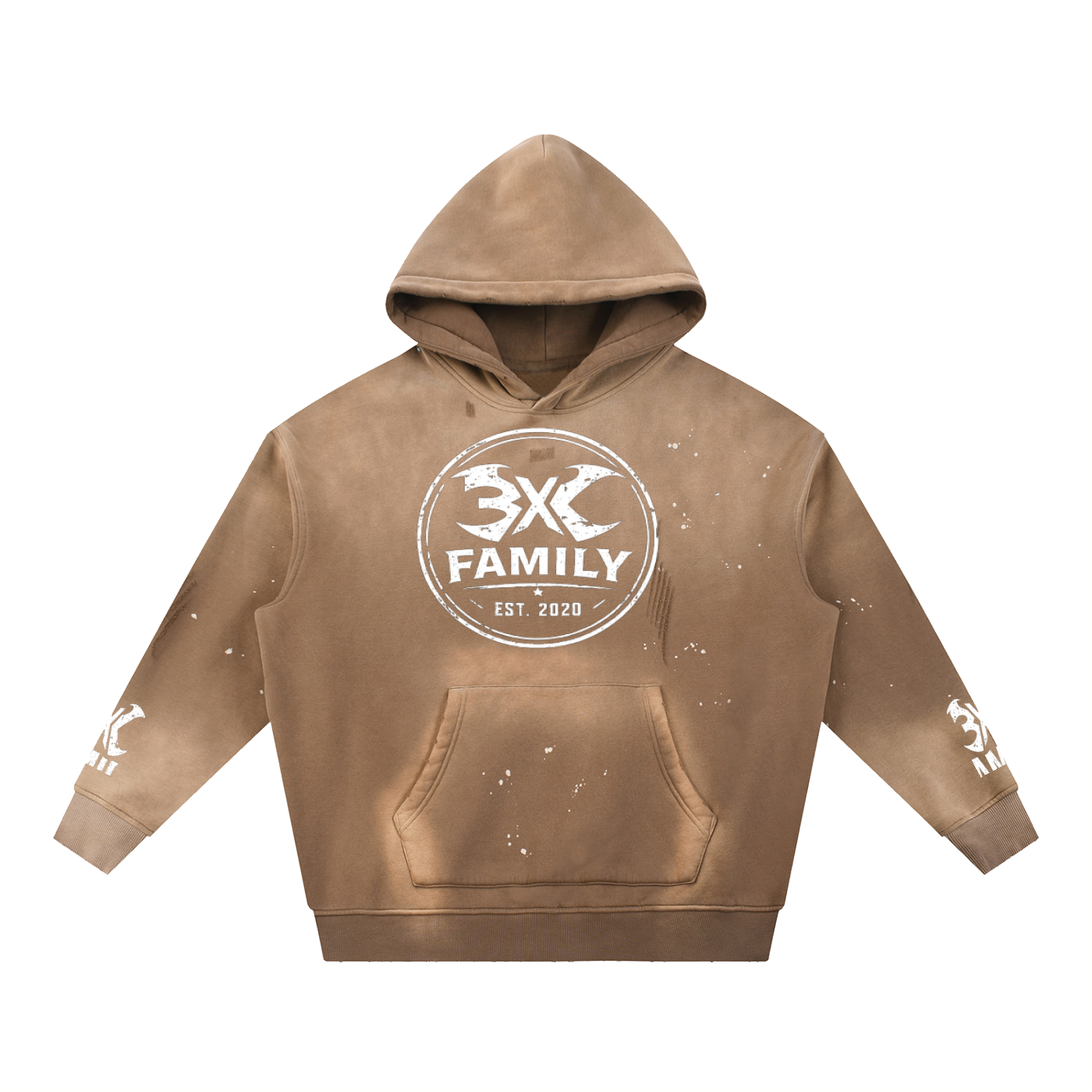 Vintage Washed Frayed Fleece Hoodie ODMPOD