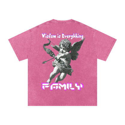 Snow Washed Oversized Cotton T-Shirt ODMPOD