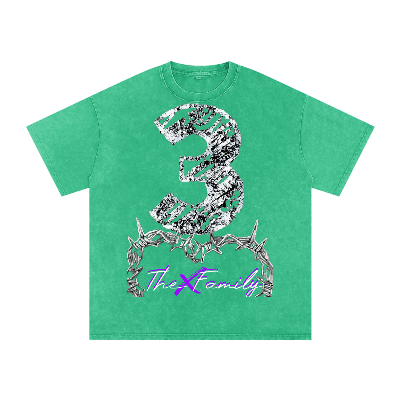 Snow Washed Oversized Cotton T-Shirt ODMPOD