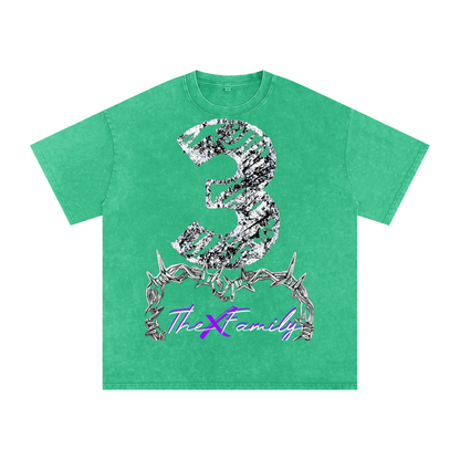 Snow Washed Oversized Cotton T-Shirt ODMPOD