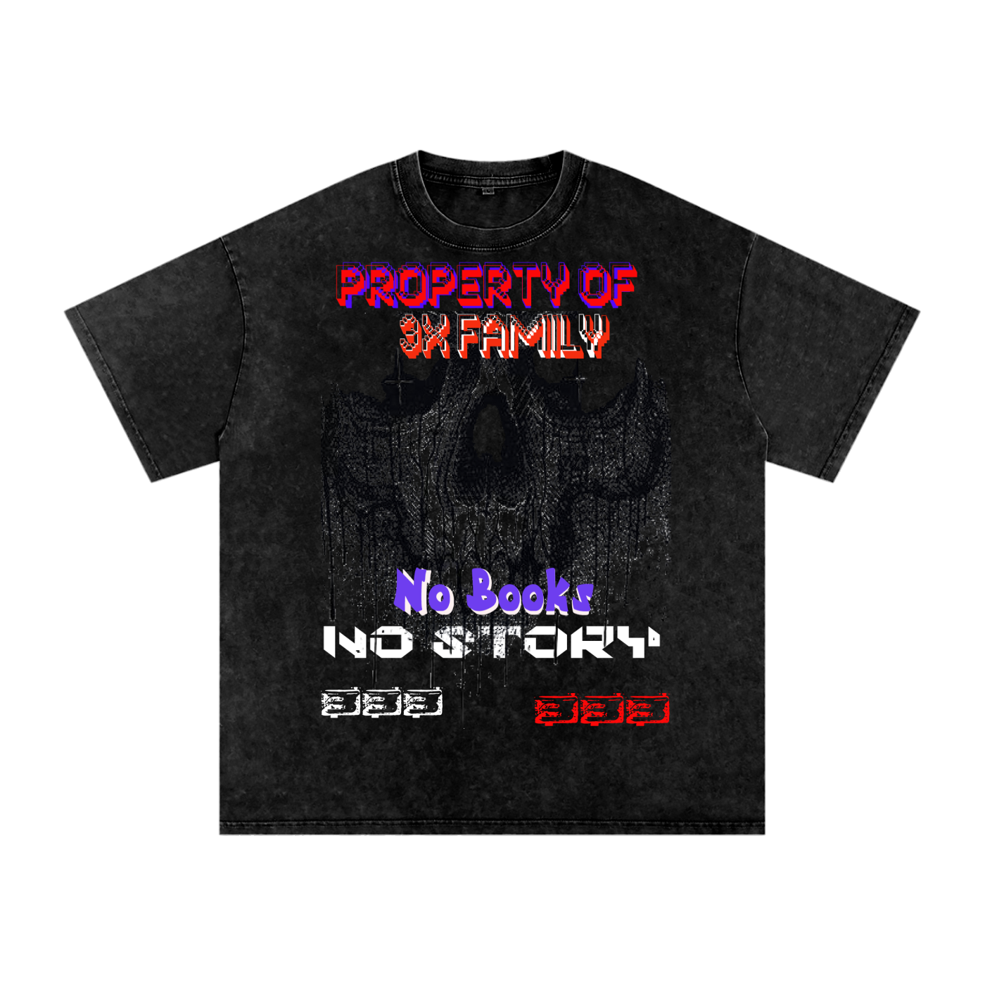 Snow Washed Oversized Cotton T-Shirt ODMPOD