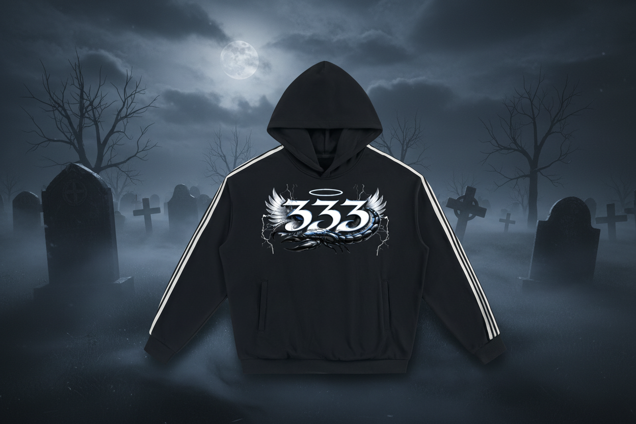 Side Stripe Drop-Shoulder Hoodie ODMPOD