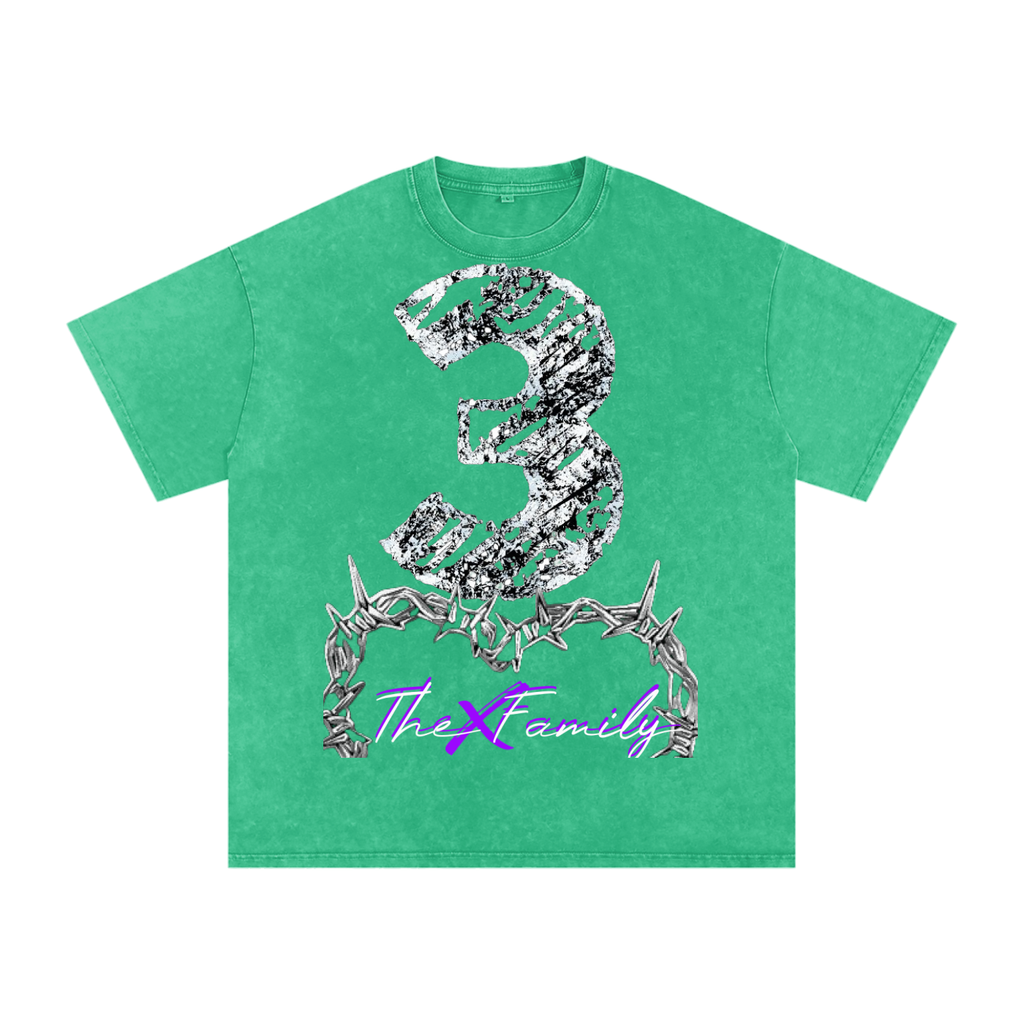 Snow Washed Oversized Cotton T-Shirt ODMPOD