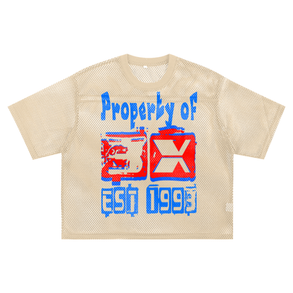 See-through Boxy Net T-Shirt ODMPOD