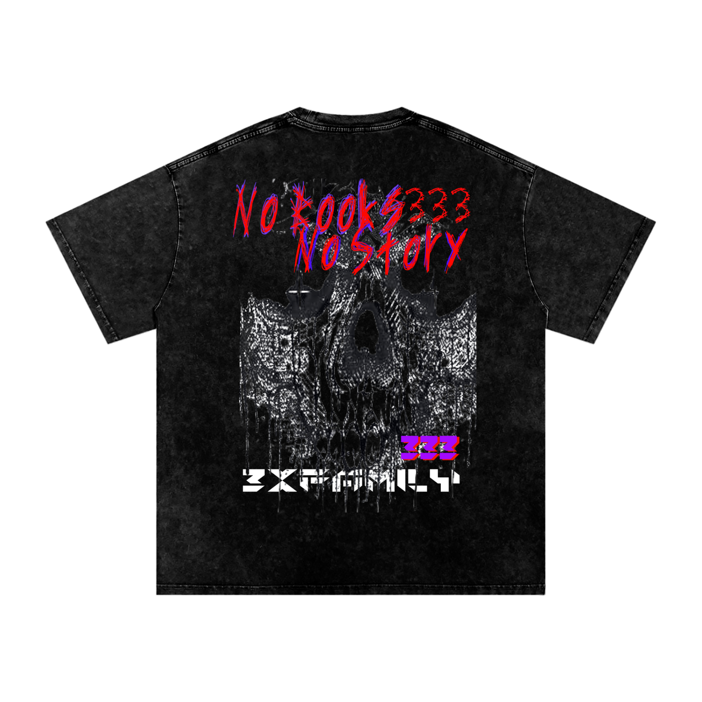 Snow Washed Oversized Cotton T-Shirt ODMPOD