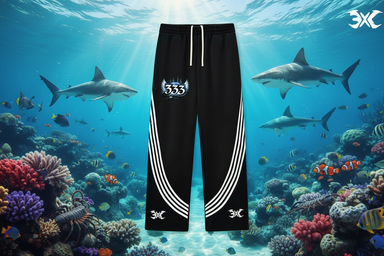 Curved Stripe Straight Sweatpants ODMPOD