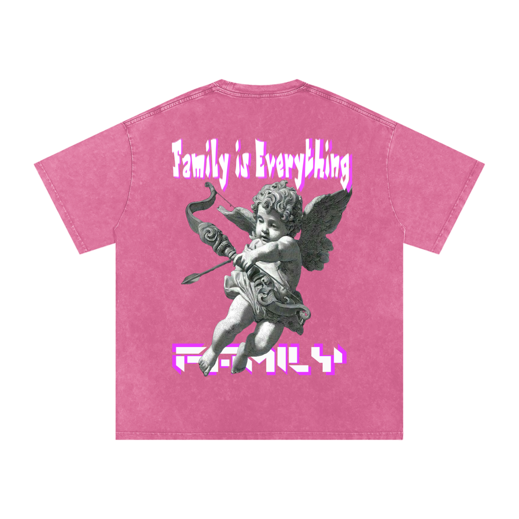 Snow Washed Oversized Cotton T-Shirt ODMPOD