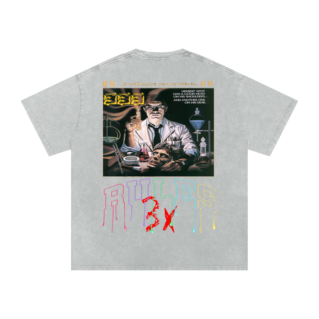 Snow Washed Oversized Cotton T-Shirt ODMPOD