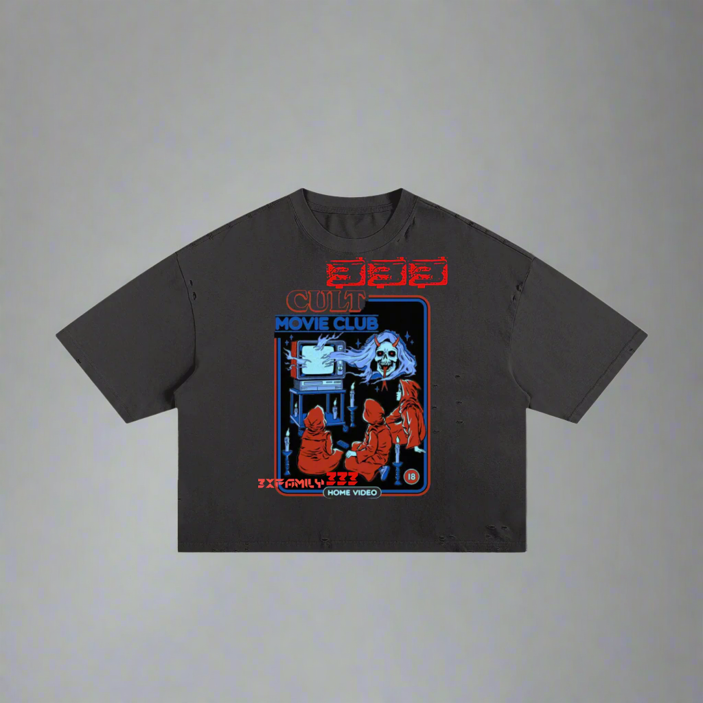 Classic Frayed Boxy Tee ODMPOD