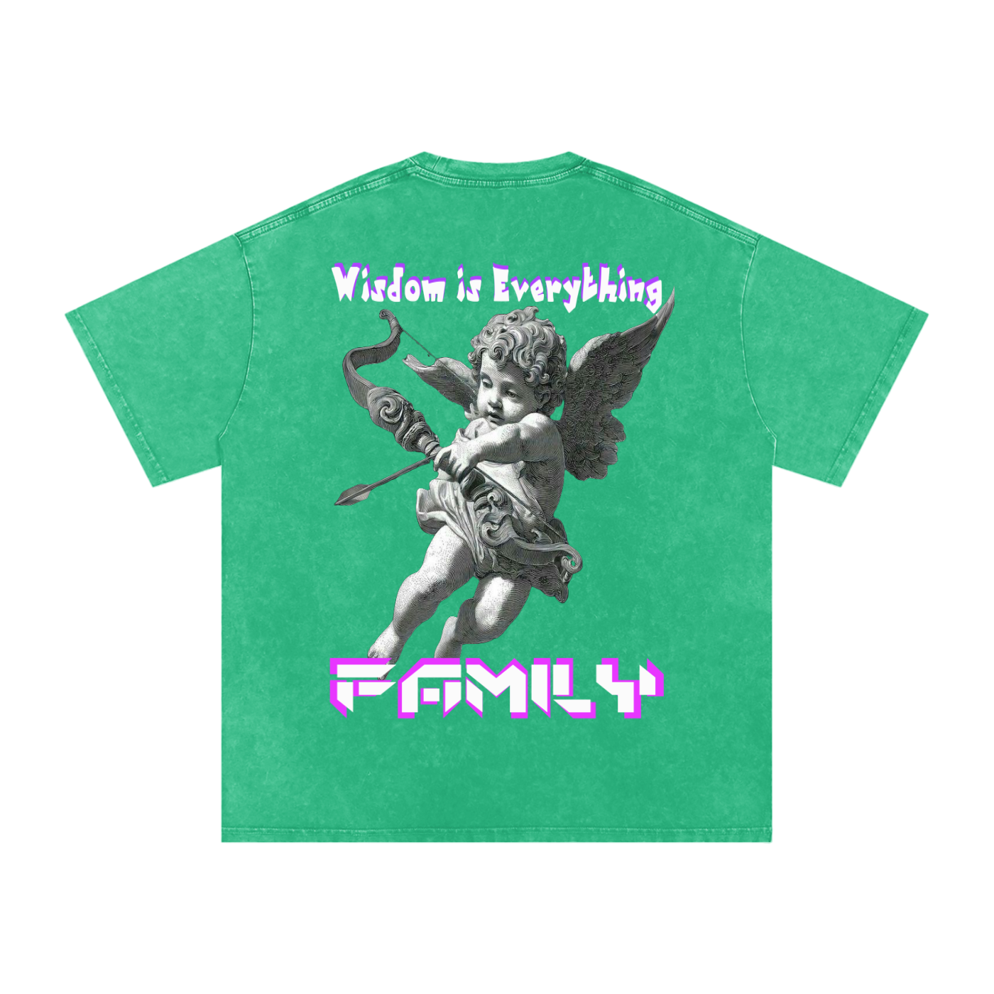 Snow Washed Oversized Cotton T-Shirt ODMPOD