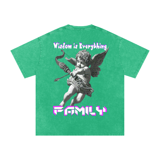 Snow Washed Oversized Cotton T-Shirt ODMPOD