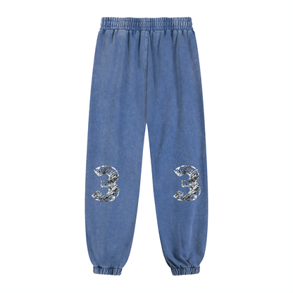 Snow Wash Heavyweight Jogged Sweatpants ODMPOD