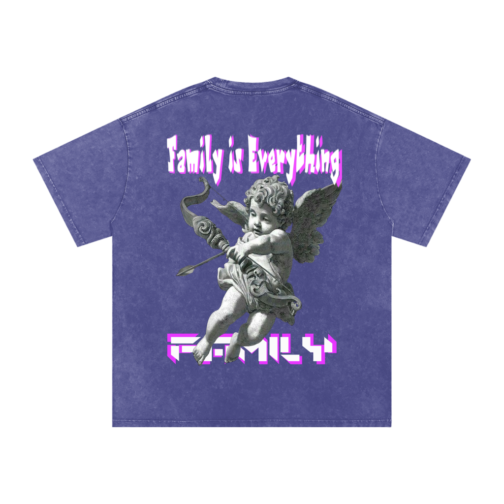 Snow Washed Oversized Cotton T-Shirt ODMPOD