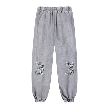 Snow Wash Heavyweight Jogged Sweatpants ODMPOD