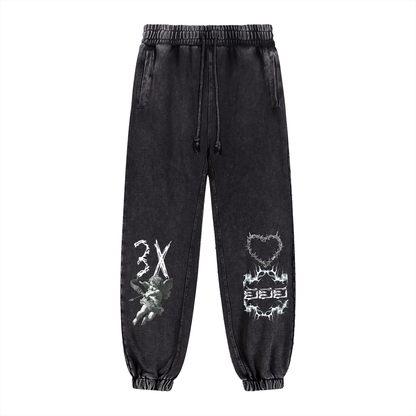 Snow Wash Heavyweight Jogged Sweatpants ODMPOD